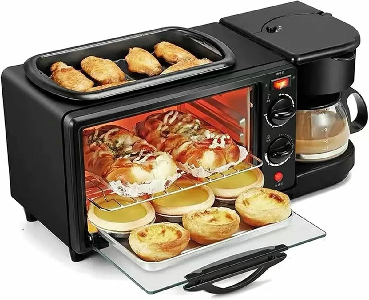 Four électrique, portable, Station De Petit-Déjeuner Polyvalente 3 en 1