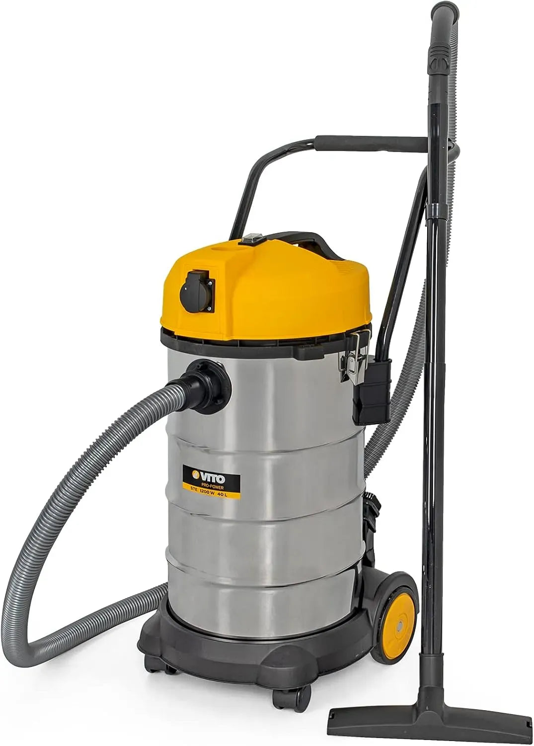 Aspirateur, 40 L, 1200 W, VITO- INOX 40L, acier inoxydable