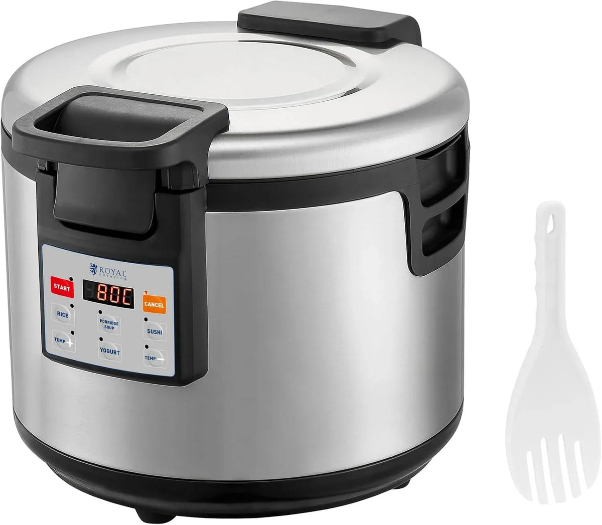 Royal Catering Chauffe-riz, 26 l, réglage numérique de la température : 40, 80 °C Yaourtière Chauffe-soupe Chauffe-plat électrique