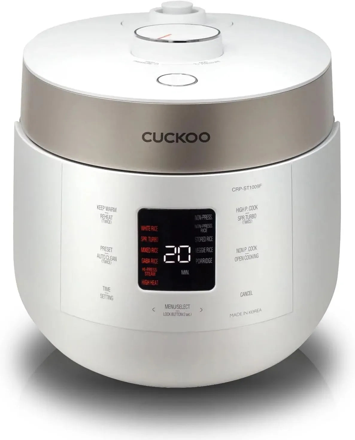CRP-ST0609FW Cuiseur, cuiseur à riz électrique, 6 tasses, 12 tasses, fonction chauffante, pour 6 tasses, CUCKOO