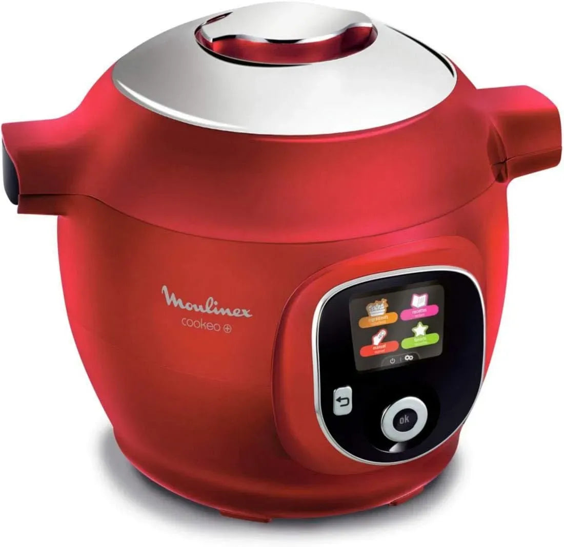 Moulinex CE851500 Multicuiseur, cuiseur multifonction électrique, multicuiseur électrique, 6 L, 6 Modes, rouge
