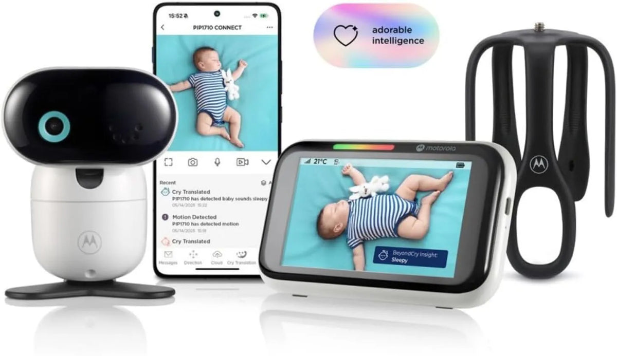PIP1710 Babyphone, Caméra, moniteur vidéo pour bébé, tactile, Wi-Fi, Motorola
