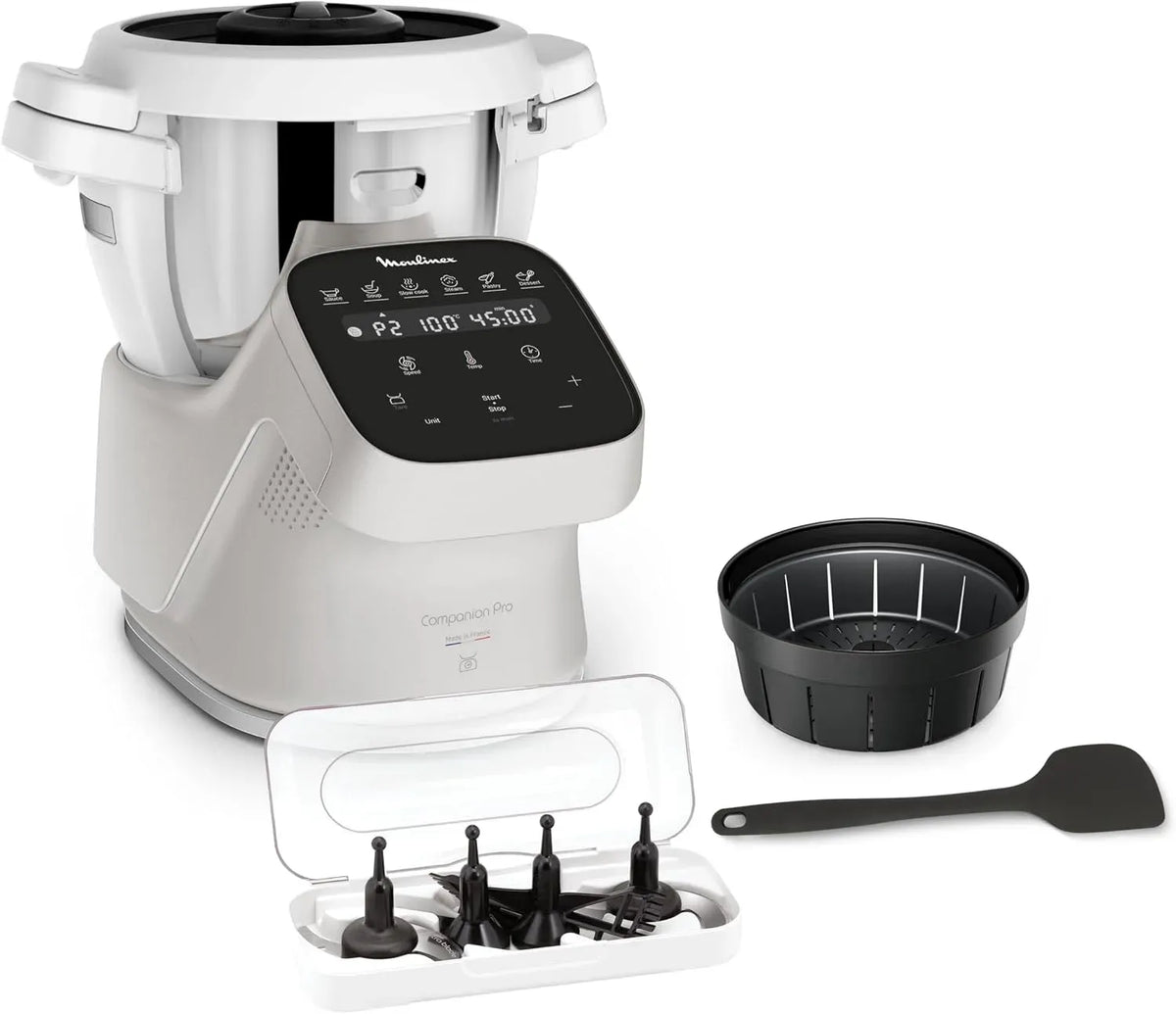 Moulinex cuiseur, Balance, Robot, 5 L, silencieux, 15 modes, pour 10 personnes