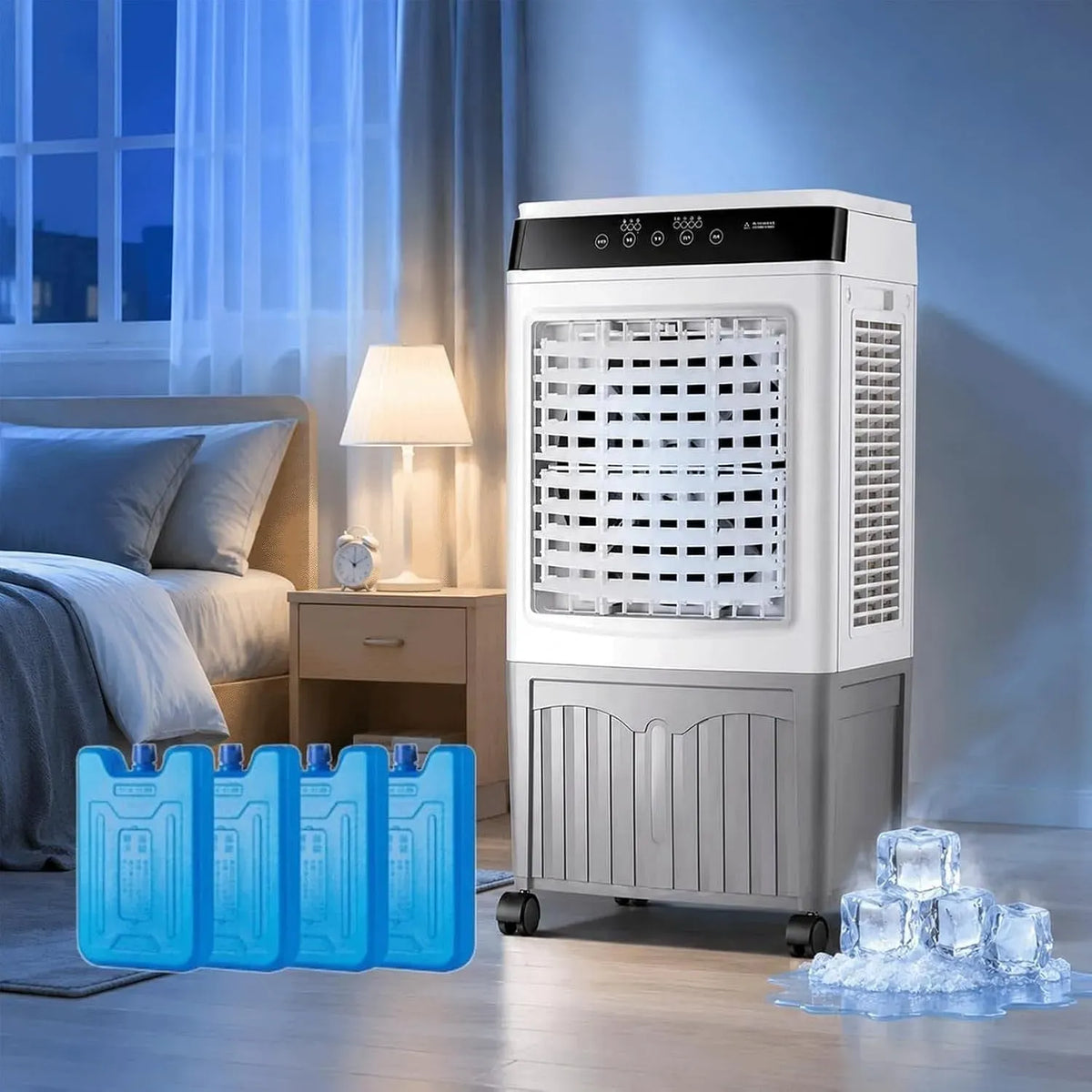 Climatiseur, portable, minuteur, grand réservoir, amovible, Minuteur de 7,5 Heur