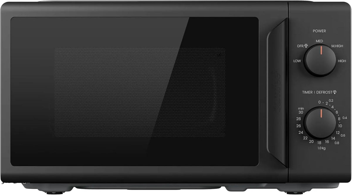 Micro-ondes CMO-MP012ND, 20 L, 700 W, minuteur, four micro-ondes, noir, minuterie 30 min, 5 niveaux, 20 litres, réglage manuel, design compact