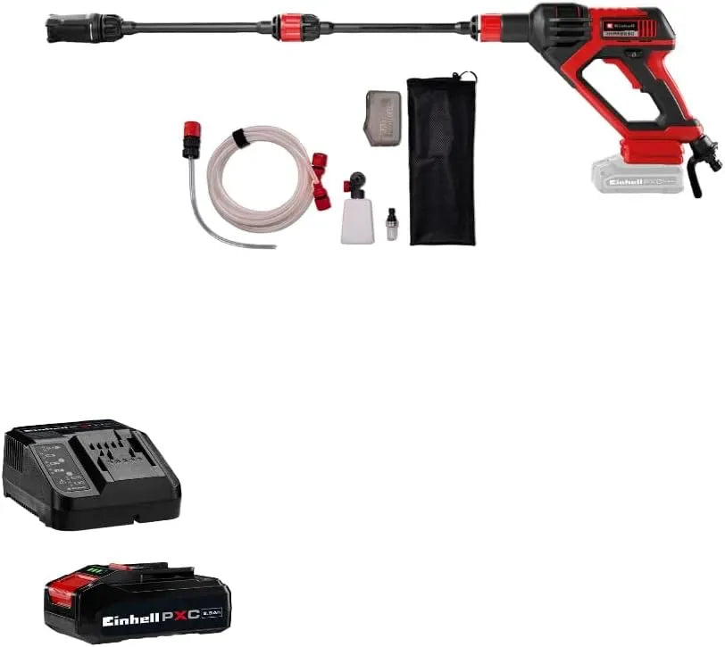Einhell Accessoire pour appareil, 18 V, 24 Bar, Chargeur et Batterie 2,5Ah, débit de 240 l/h