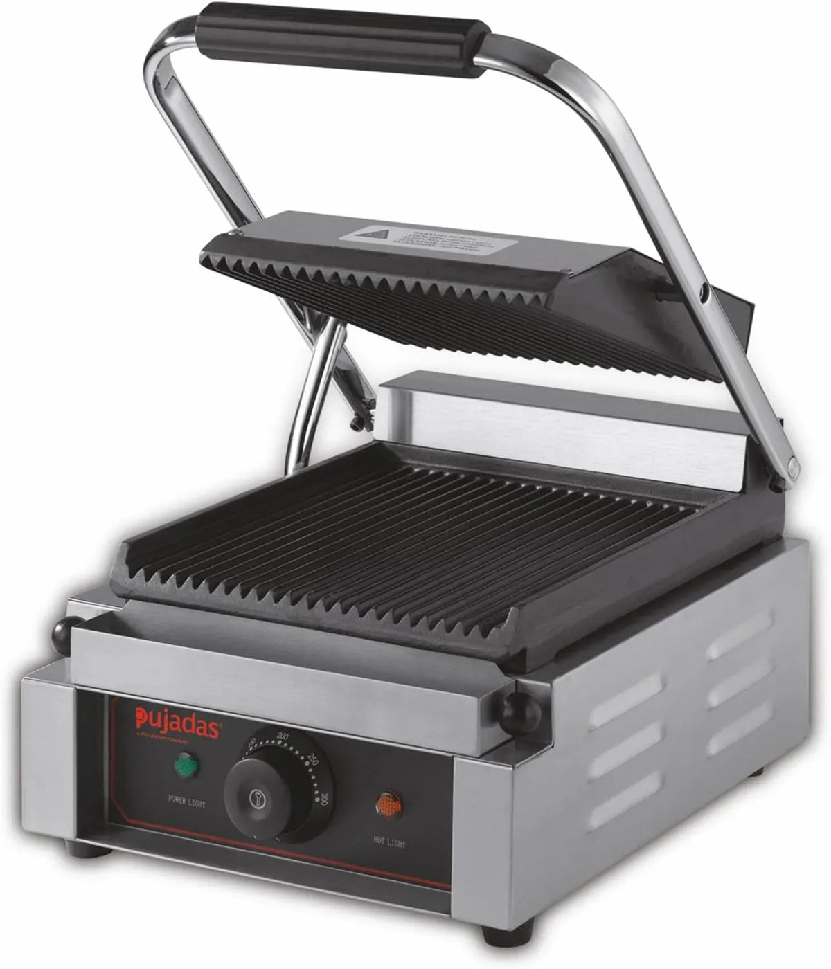 Grill, gril à panini et croque-monsieur, 220 x 230 mm, fonte, acier inoxydable