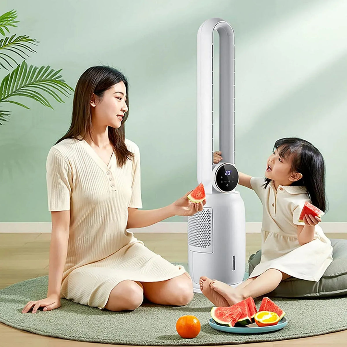 Rafraîchisseur d'air 3-en-1, 65 W, silencieux, Chronométrage de 12 Heures, Silencieux avec Mode Nuit