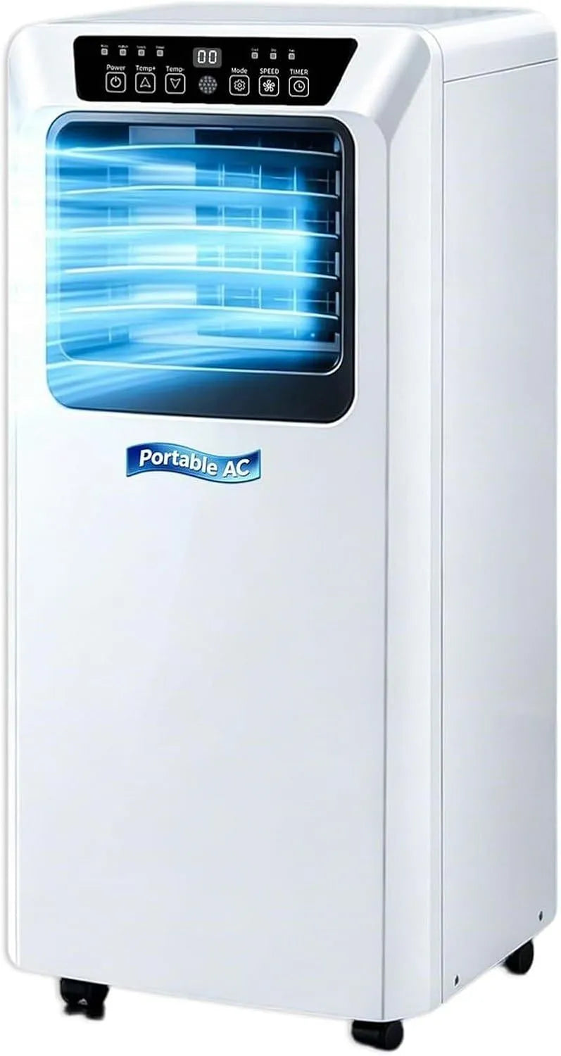 Climatiseur 24h 7000BTU, minuteur, Climatiseur Mobile 7000 BTU avec télécommande et minuterie 24h, 9000 BTU pour Maison Bureau jusqu'à 16