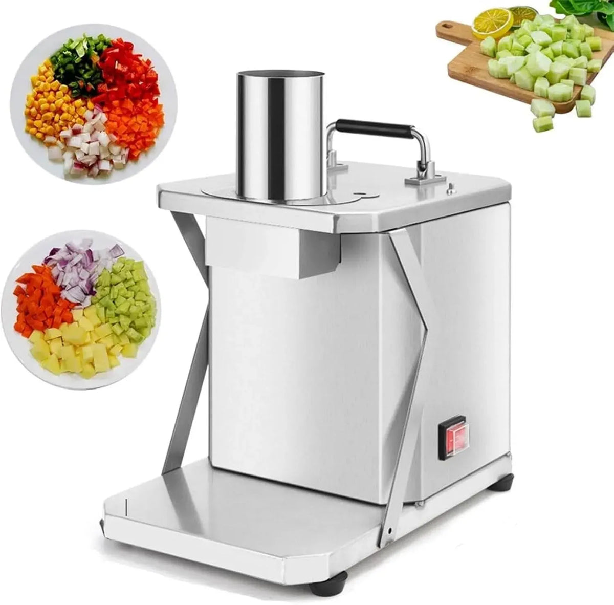 Trancheuse Électrique, pour Coupe-Légumes Professionnel, Coupe-Légumes Électrique, 200 W, 200 TR/Min, Hachoir À Légumes Électrique, Coupe-Fruits