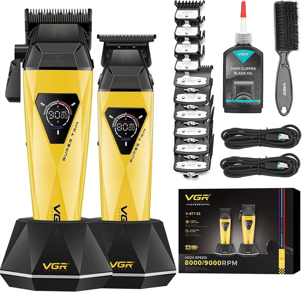 877S2 Station, professionnel, VGR, Tondeuse Cheveux Hommes Professionnel Set avec Zero Gap