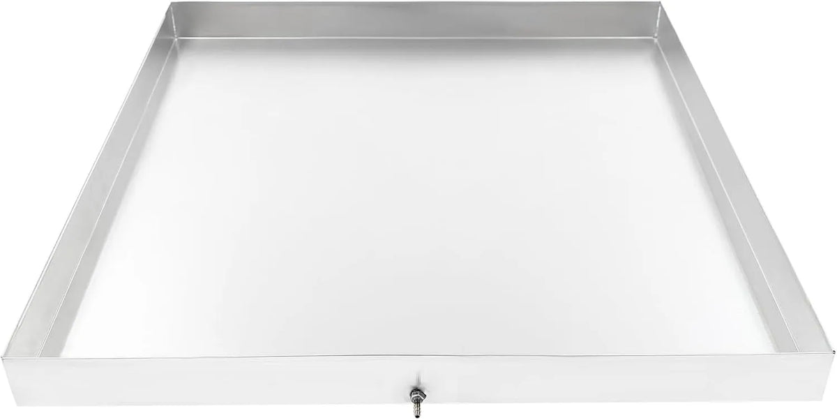 Lave-linge, 81 x 76 x 6, 3 Cm, acier inoxydable, Adaptateur Drainage Anti Fuite Sèche Linge Lave Vaisselle Réfrigérateur Climatiseur Sol Protection