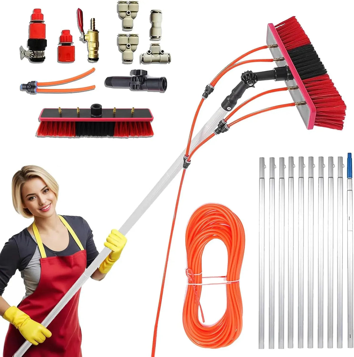 Nettoyeur, brosse, 55 cm, 10 m, 20 m, pour camions