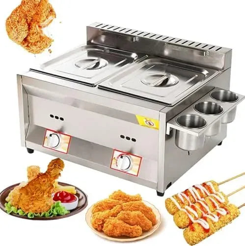 Comprend Un assaisonnement pour Une Cuisson Pratique, pour idéal pour Les Frites et Les Chips de Maison et de Restaurant, Friteuse à gaz Commercial