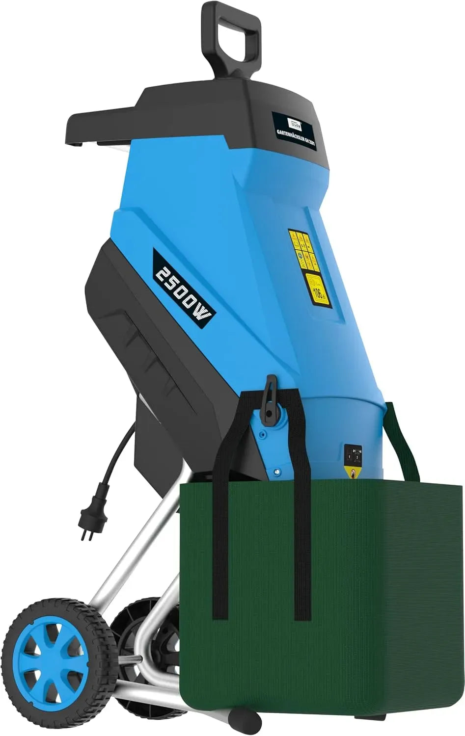 GH 2501 Bleu, Güde 94372 Hachoir de jardin équipé de bras de suspension automatique 45 l