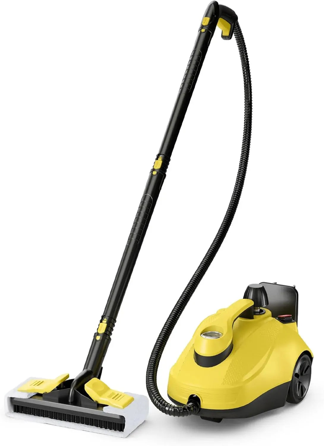 Nettoyeur vapeur, 1,8 L, 1800 W, COSTWAY, portable, grand réservoir, usage sur sols, cuisine, voiture, vitres et canapé