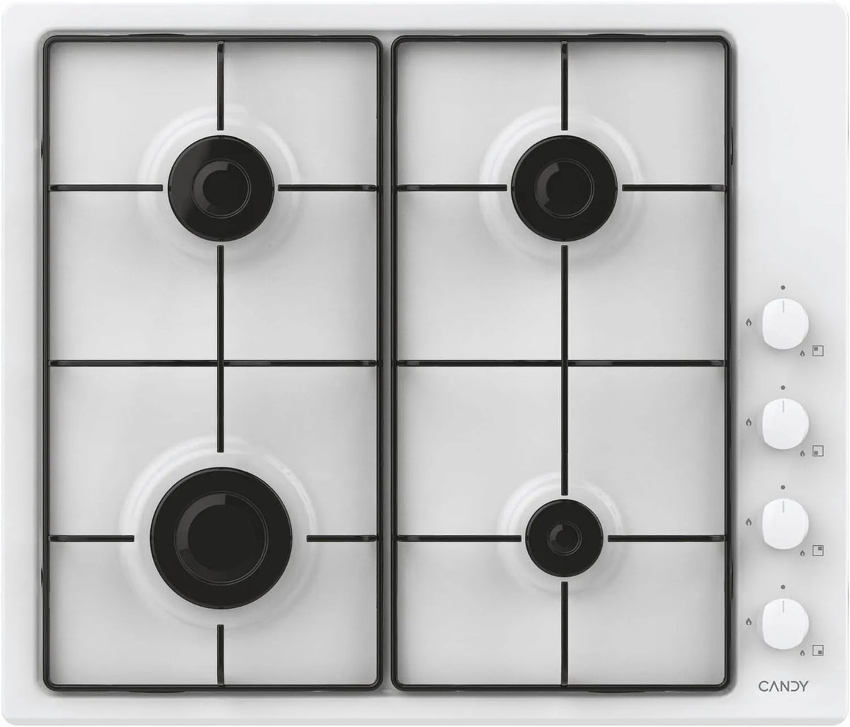 Candy CHW640WLW Plaque de cuisson à gaz, table de cuisson à gaz