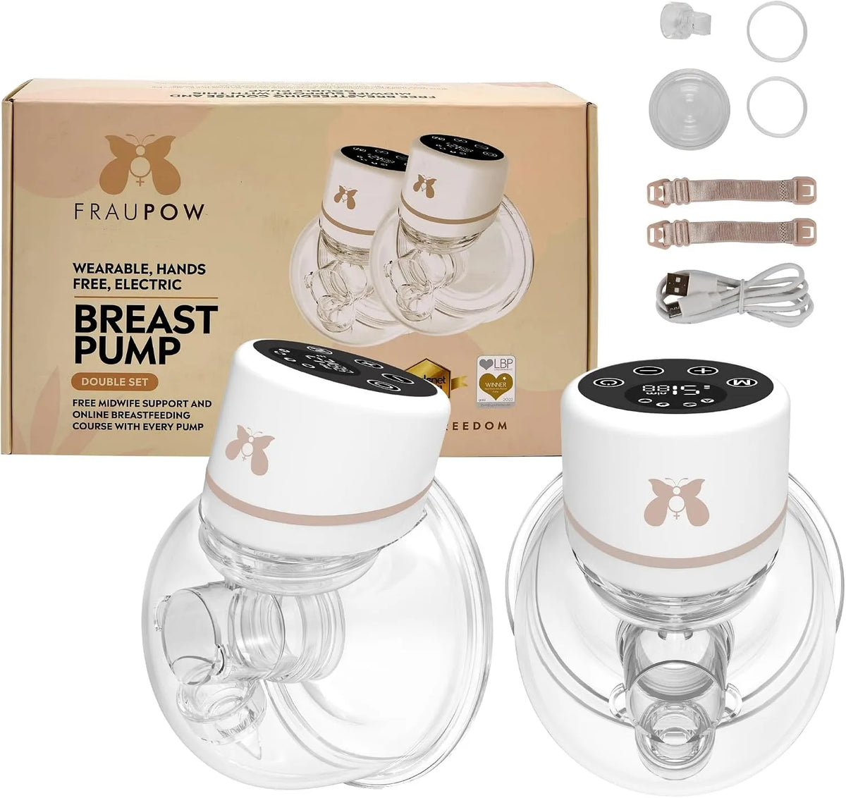 Sage Tire-lait, pompe d'allaitement, portable, Mains libres avec 4 modes et 12, primé et approuvé par le médecin d'allaitement