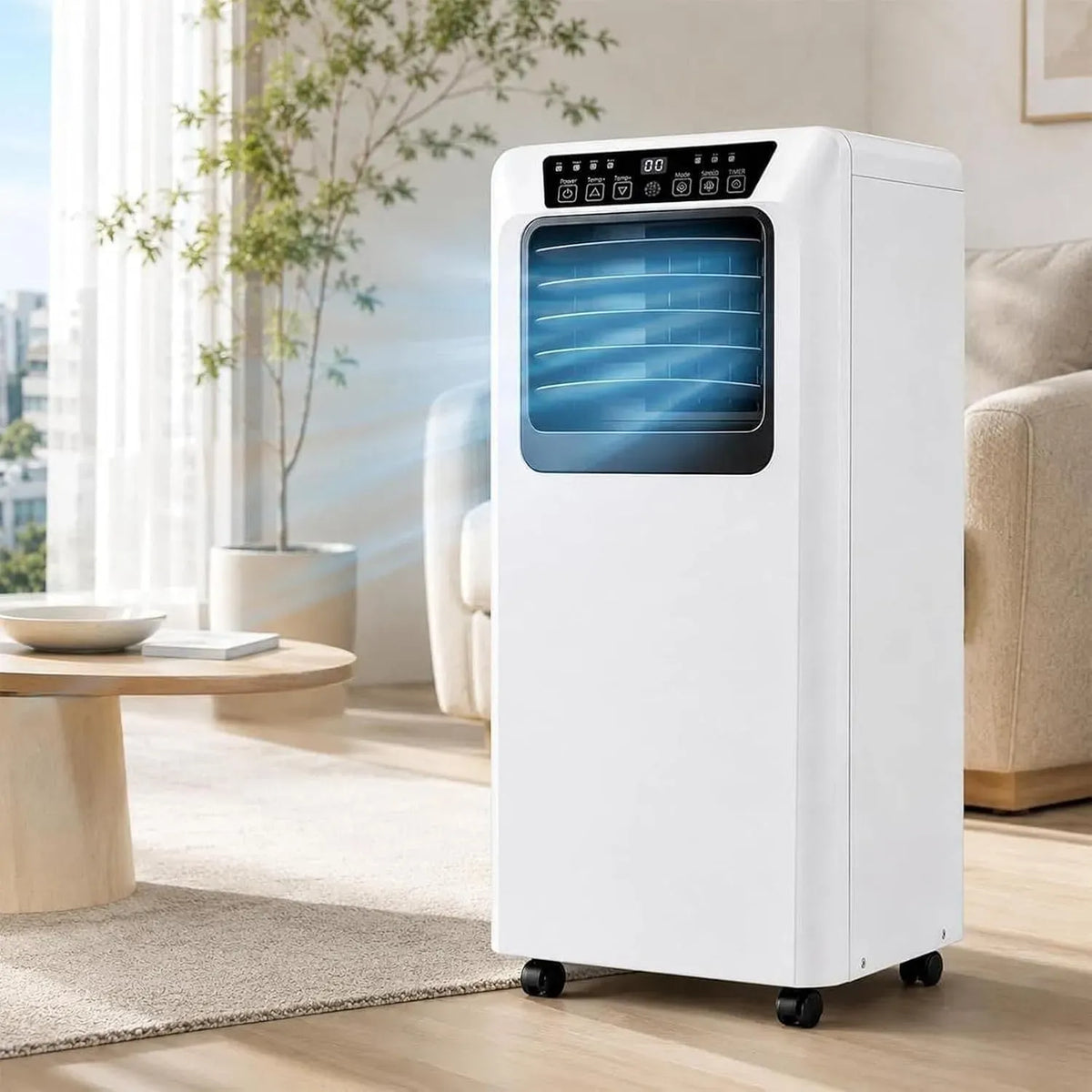 Climatiseur 7000BTU, portable, grand réservoir, Flexible d'Évacuation pour Chambre