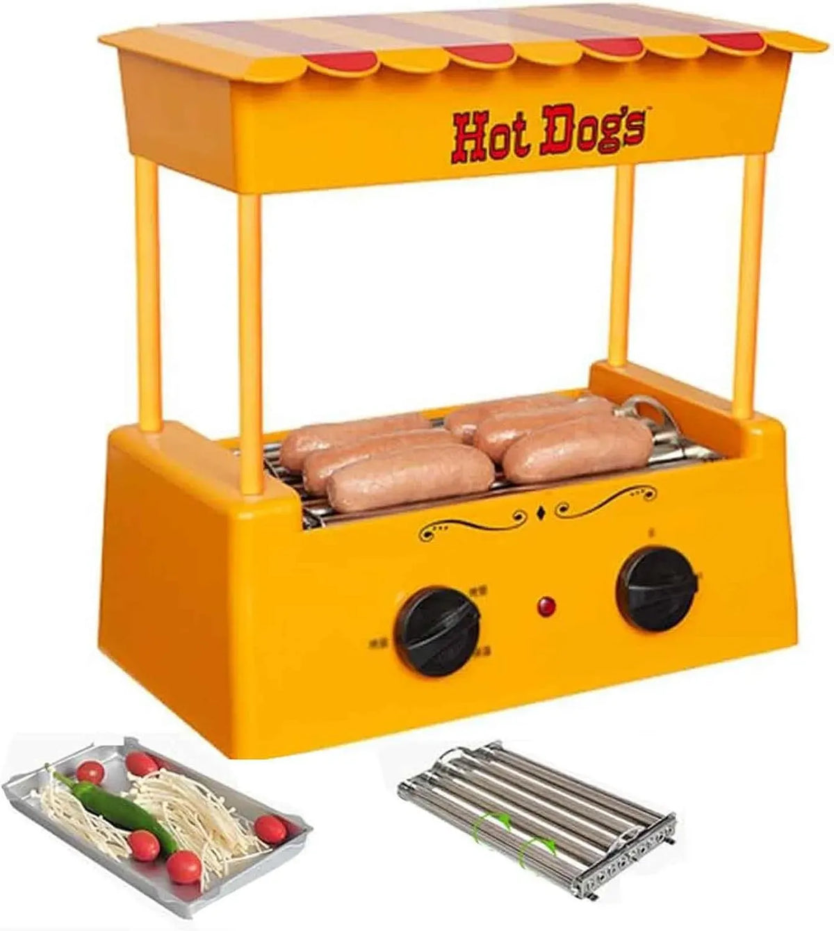 Machine à hot-dog, planche, pour cuire des saucisses et des rouleaux d'œufs
