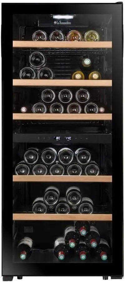 LS102DZBLACK Cave de mise à température double zone 102 Bouteilles