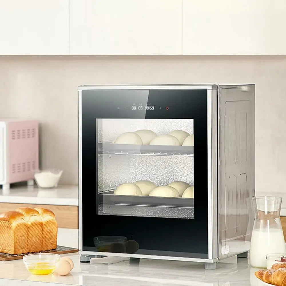 étuve électrique, Minuterie, pour Usage Domestique, Étuve à Pain 40/70 L Avec Contrôle La Température Et L'humidité 40L, 20–50 °c, Acier Inoxydable