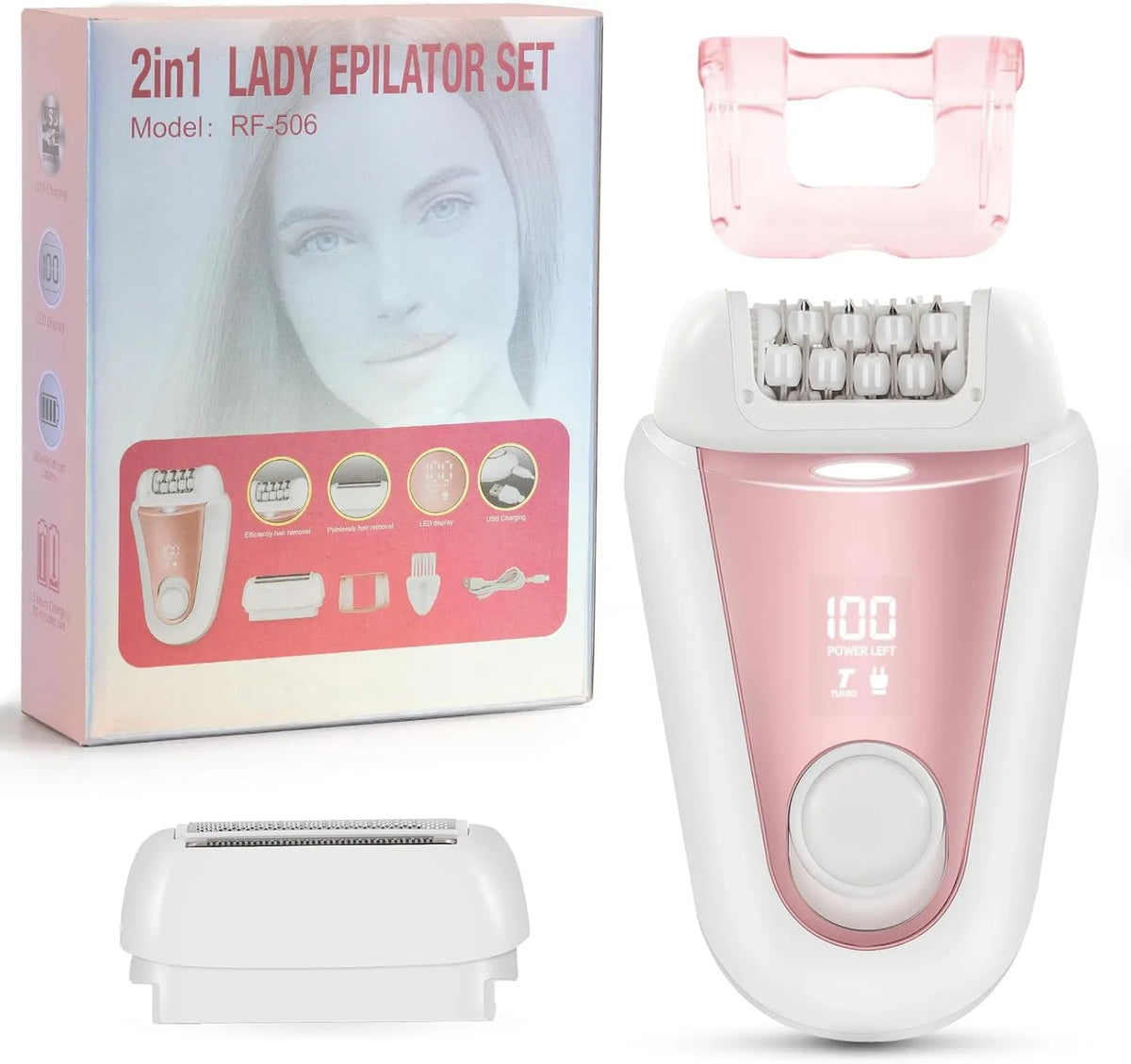 appareil d'épilation électrique pour femme, Épilateur, rasoir, sans fil, YHC