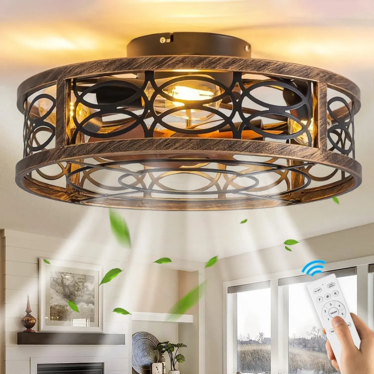 Ventilateur, KZT E27, décoration de salon, silencieux