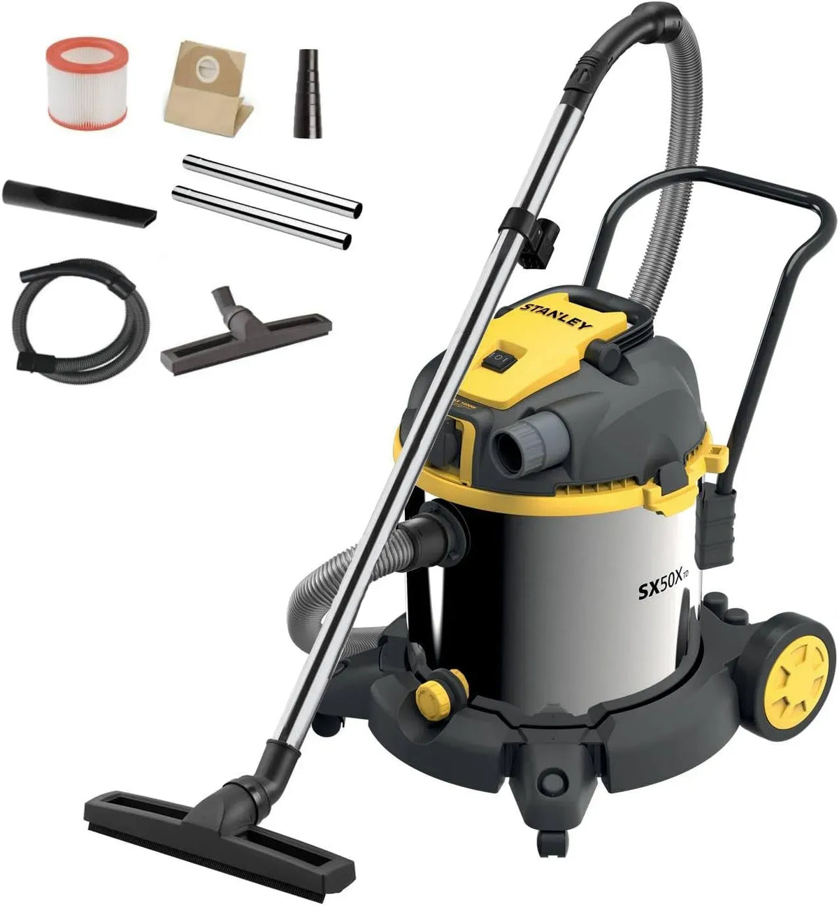 Aspirateur, 50 L, 1600 W, STANLEY SXVC50XTDE, appareil électrique d'aspiration