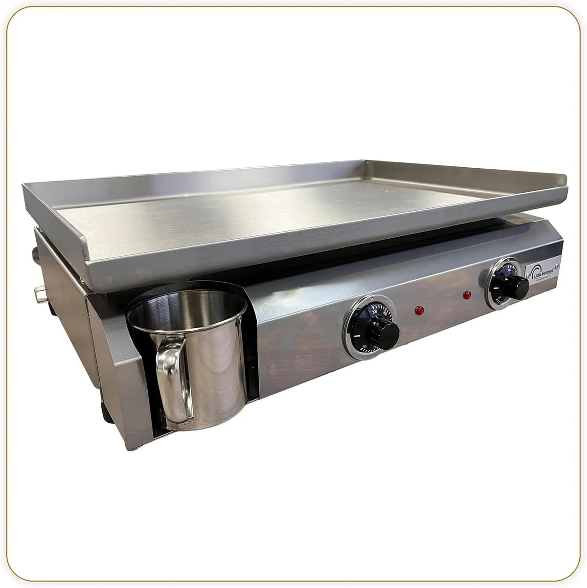 BALANCE, Plancha, 2 foyers, 3000 W, pose libre, professionnel, acier inoxydable, LITTLE BALANCE