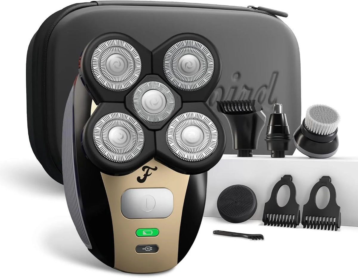 Rasoir, IP65, sans fil, pour tête et corps, Freebird Rasoir électrique pour tête et corps
