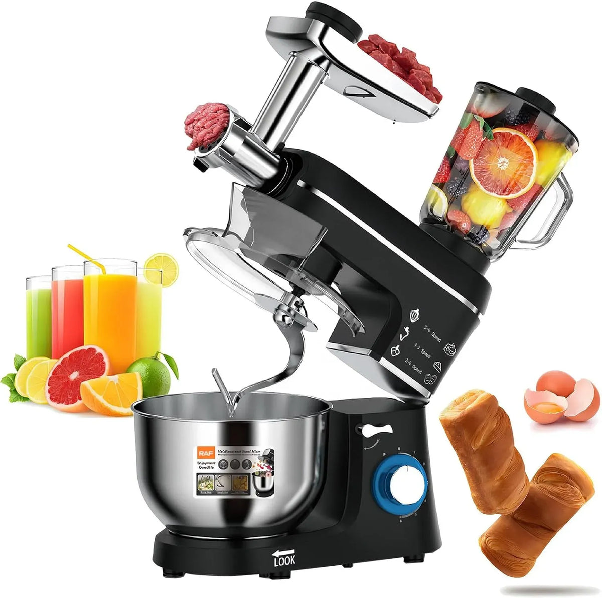 Accessoire pour appareil 6+p, 10 L, noir, Robot Pâtissier 10L, Robot Pâtissier 5 en 1