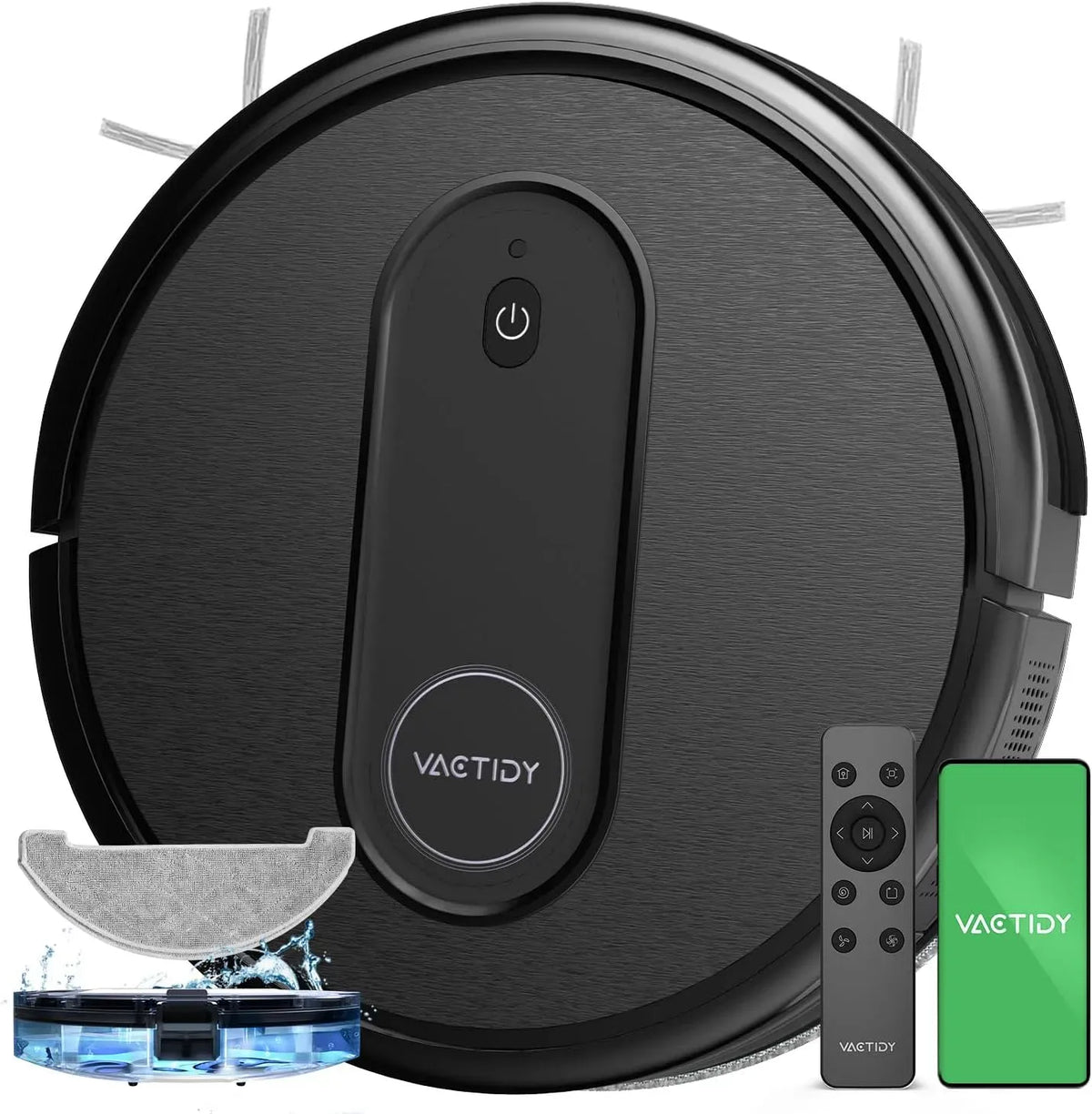 Robot aspirateur 120min, silencieux, Google Assistant, Alexa et Siri, App/Alexa/Siri/IFTTT Contrôle, d'Autonomie, Mince et Silencieux