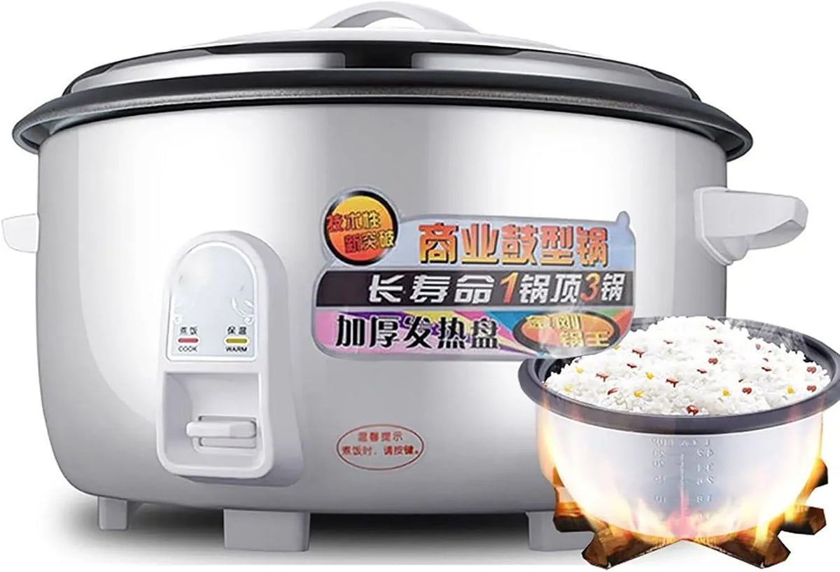 Cuiseur, cuiseur à riz électrique, 45 L, professionnel, revêtement antiadhésif, amovible, acier inoxydable, aluminium