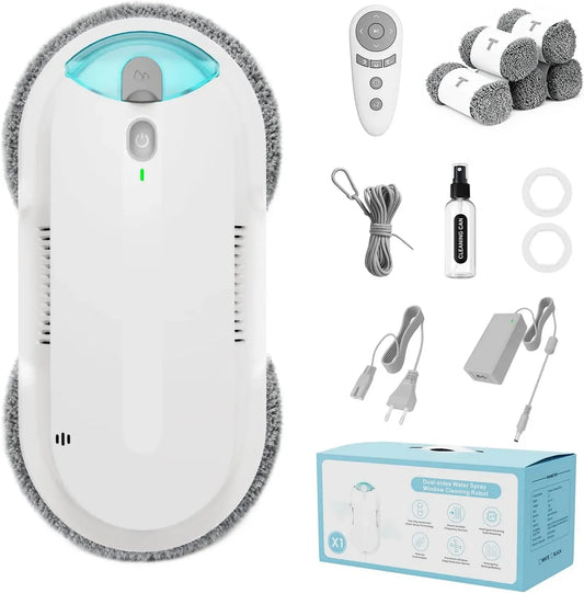 cuve de nettoyage à ultrasons, Nettoyeur, Robot, nettoyeur électrique de vitres, 85 ml, grand réservoir, pour Fenêtres et Miroirs