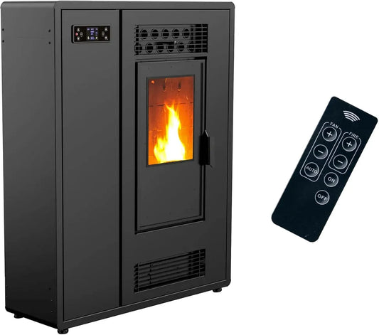 Ustensile de cuisson, 12,2 kW, étroit, noir, ustensile de cuisine, Poêle à granulés Air Slim Astral 12,2 kW Noir Sannover