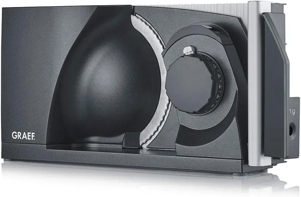 GRAEF MT1006 compacte, MYtiny, lame dentelée Ø170 mm, épaisseur de coupe 0-15 mm, Trancheuse universelle pliable, Made in Germany