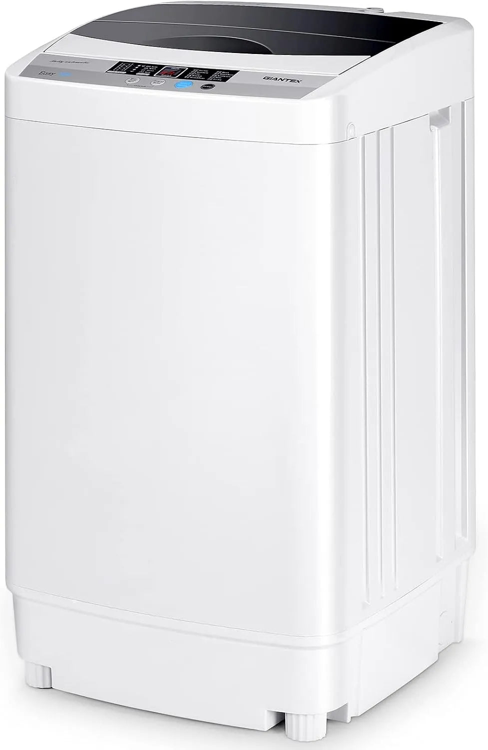 Lave-linge, 50 x 50 x 85 CM, 10 programmes, 5 kg, gris, Affichage LED, Capacité de Lavage 4, Economie d'eau et d'Energie