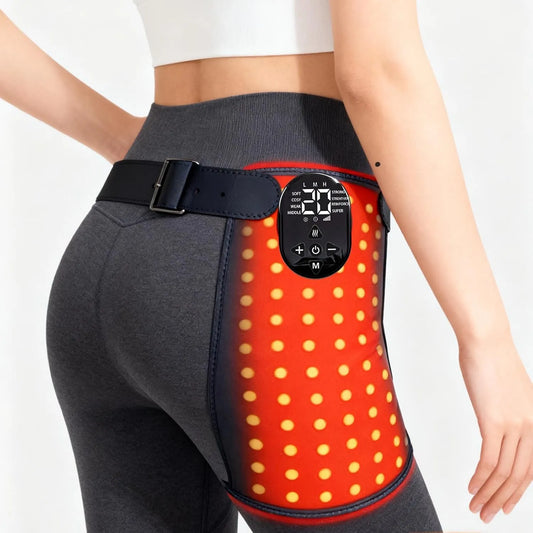 Coussin, 660 nm, 850 nm, 8 modes, 20 niveaux, fonction chauffante, rouge, pour les hanches