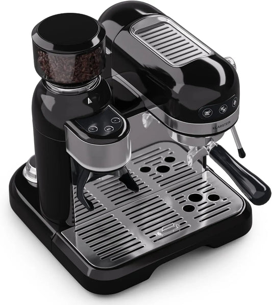 Klarstein Cafetière électrique, 1.4 L, 1550 W, Machines à Café et Machines à Expresso 20 Bar, Cappuccino