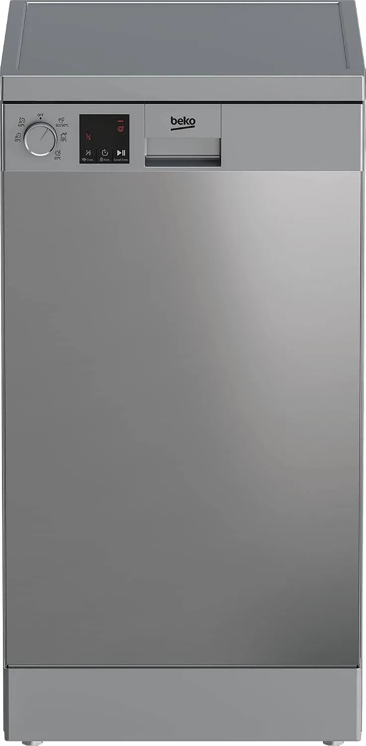 Beko DVS05024x Lave-vaisselle, 45 cm, format slim, acier inoxydable