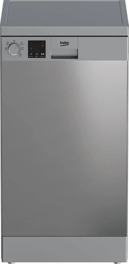 Beko DVS05024x Lave-vaisselle, 45 cm, format slim, acier inoxydable