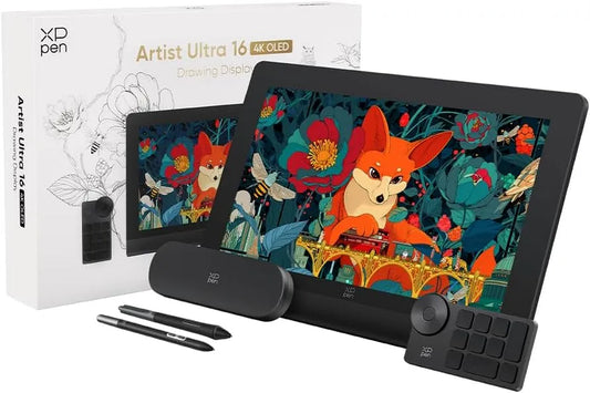 modèle Multi-touch16, xPPen Artist Ultra 16 Tablette Graphique Ecran Tactile OLED 4K, Tablette Graphique Dessin Professionnelle Écran Multi-touch16