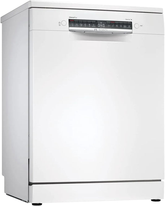 Bosch SMS4EMW06E Lave-vaisselle, 60 cm, Home Connect, blanc, 14 couverts, série 4, 3 plateaux