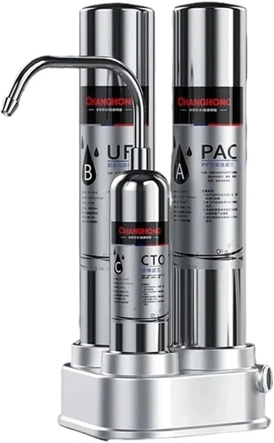 Évier de cuisine, acier inoxydable, système de filtration d'eau potable, purificateur d'eau potable directeD
