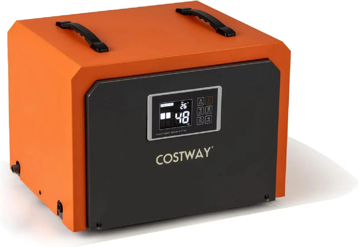 Déshumidificateur, COSTWAY 24H, minuteur, professionnel, Jusqu'à 560 ㎡pour Sous-sol Chantier