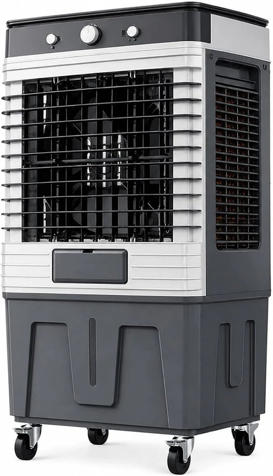 Ventilateur, 120cm, 120 L, oscillation, professionnel, Rafraîchisseur d'Air Évaporatif Professionnel 80/90/120 L