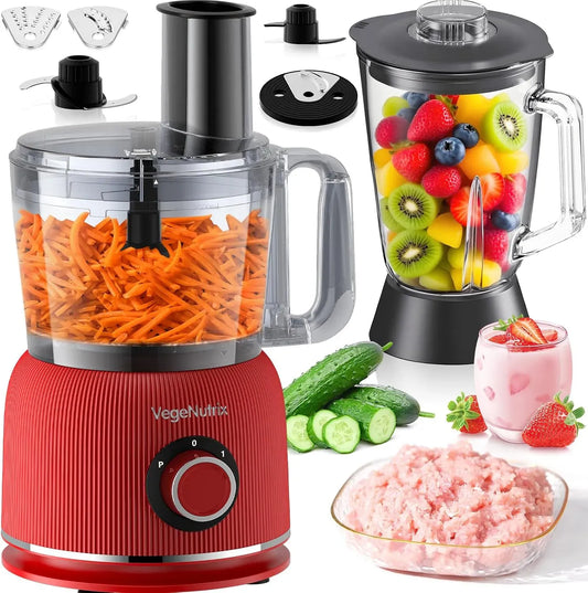 Robot de cuisine, 2,5 L, 1500 W, 11 programmes, bol de 2,5 l et récipient de 1,5 l