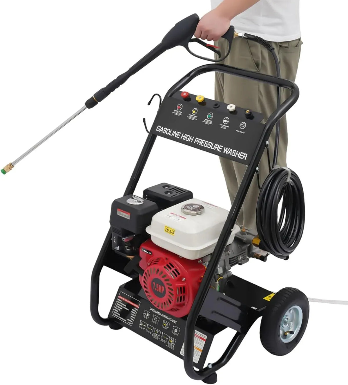 Nettoyeur haute pression, professionnel, vitesse de rotation 3400 tr/min, 7,5 CV