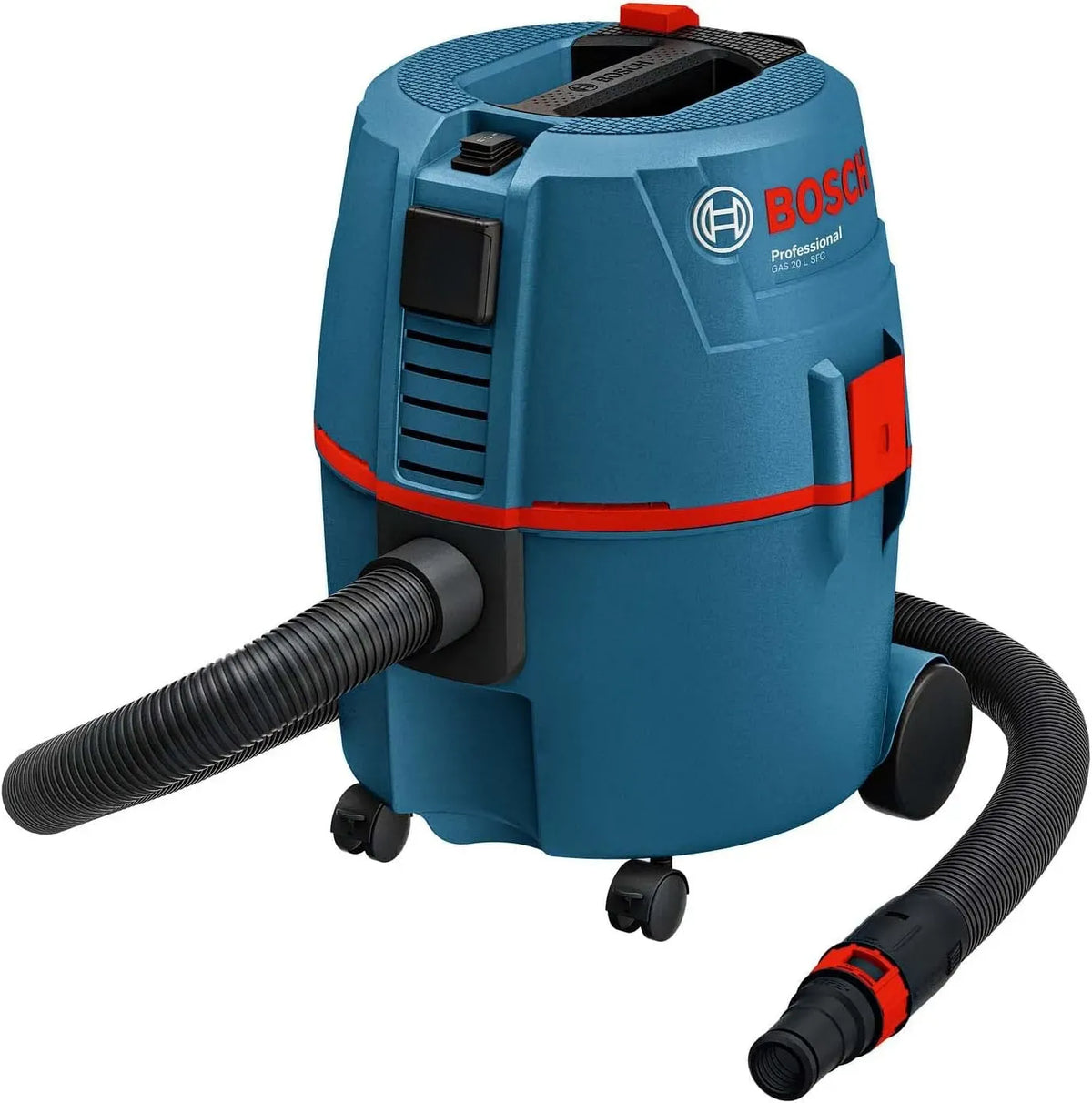 Bosch GAS 20 Aspirateur, 20 L, flexible univ, 1 filtre plat, 2 tubes d'aspiration